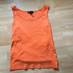 Orange Lauren Ralph Lauren tank top
